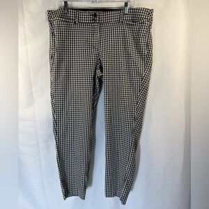Lane Bryant The Sophie Black & White Checkered Pants 18